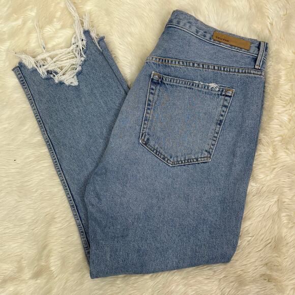 GRLFRND Karolina Button Fly Crop High-Rise Skinny Jean Plus Size 32 - Picture 5 of 13